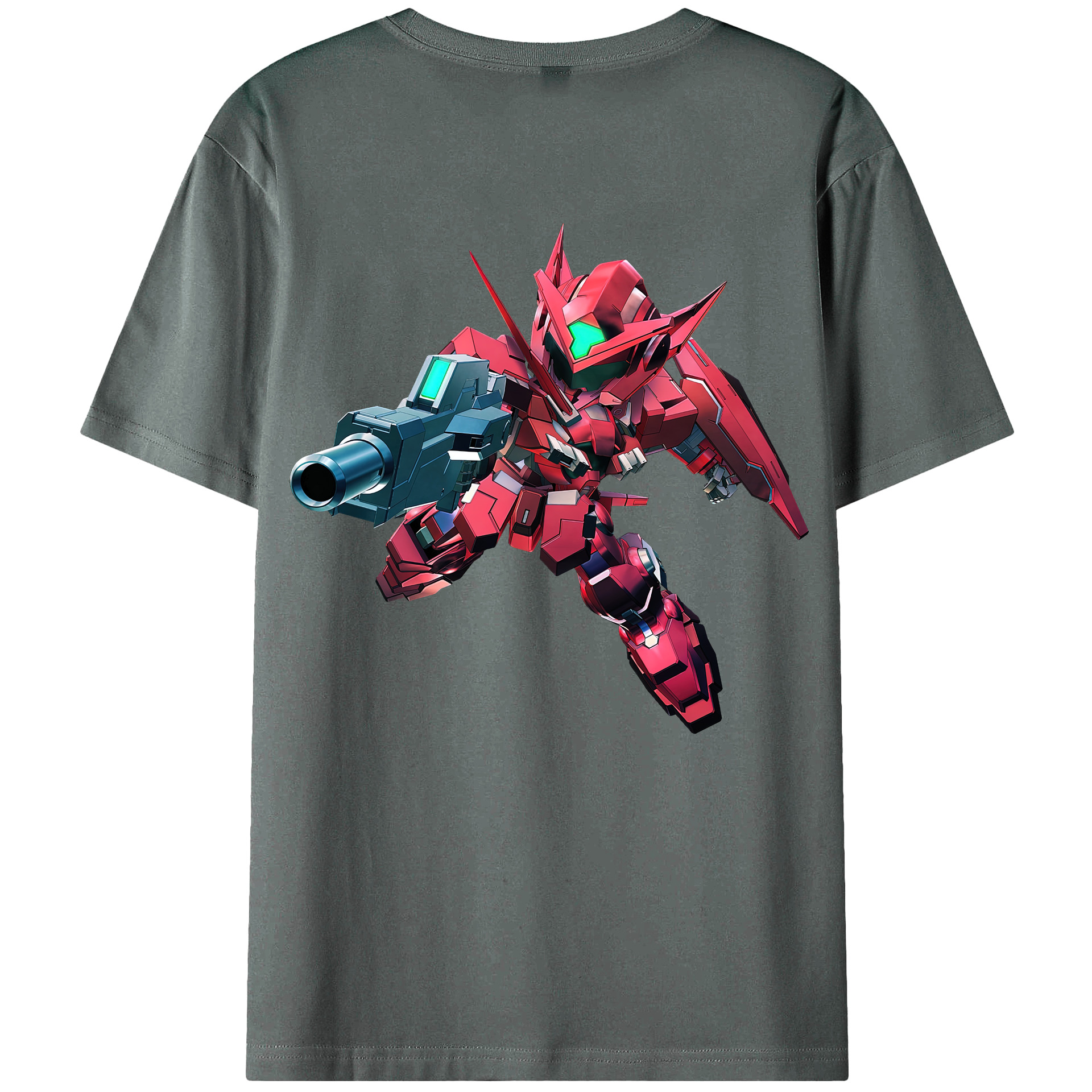 （画像用） 機動戦士ガンダム Mobile Suit Gundam 綿100％半袖Tシャツ（背面プリント）